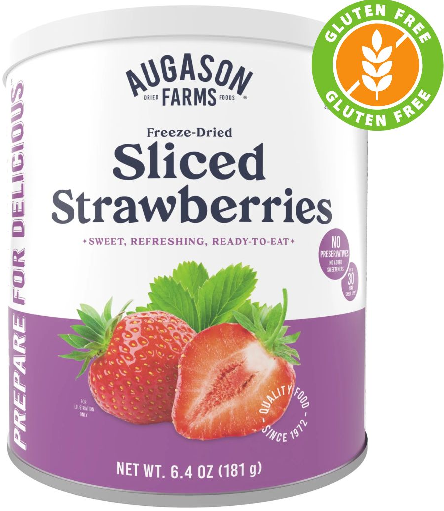 Augason farms sliced strawberries