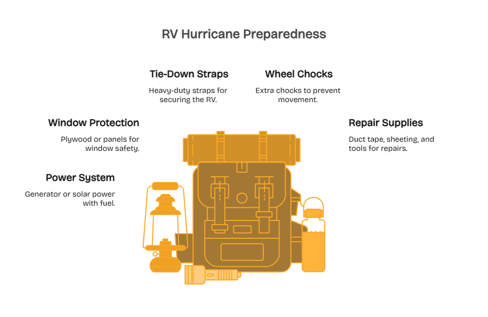 RV hurricane preparation essentials