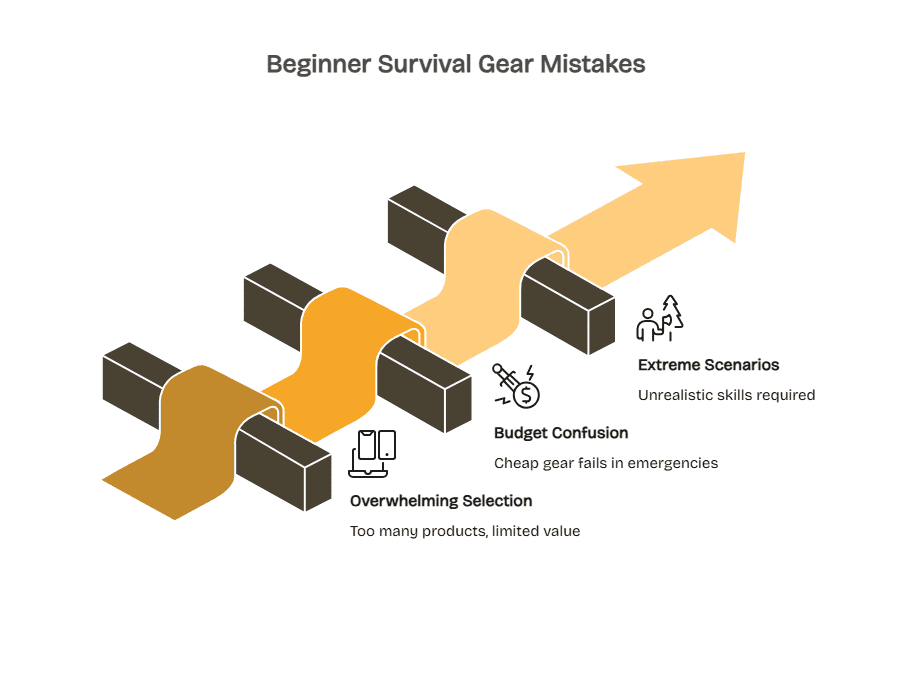 Why Beginners Choose Wrong Survival Gear - visual selection