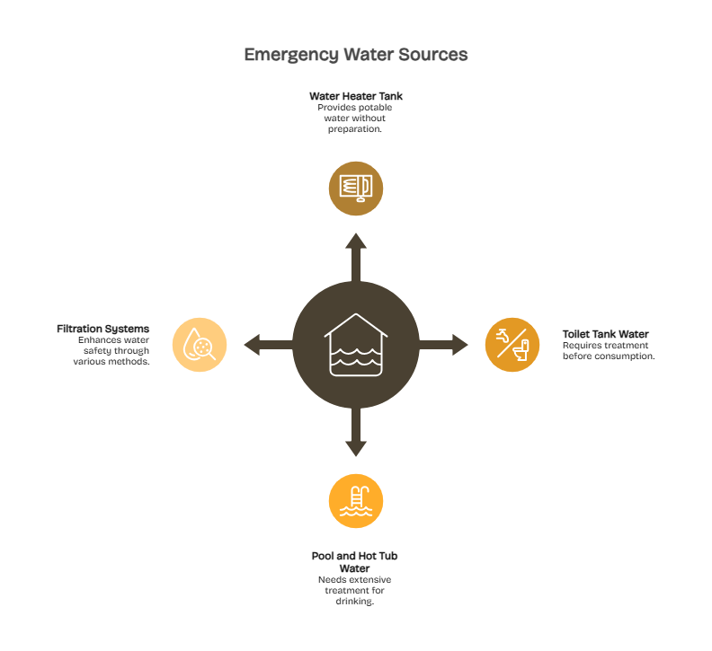 Emergency Water Sources When Storage Runs Out - visual selection