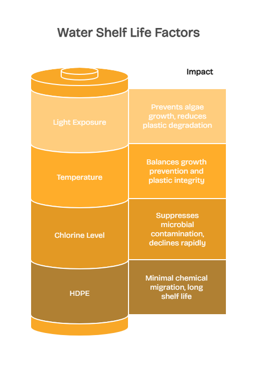 The Four Factors That Determine Water Shelf Life - visual selection