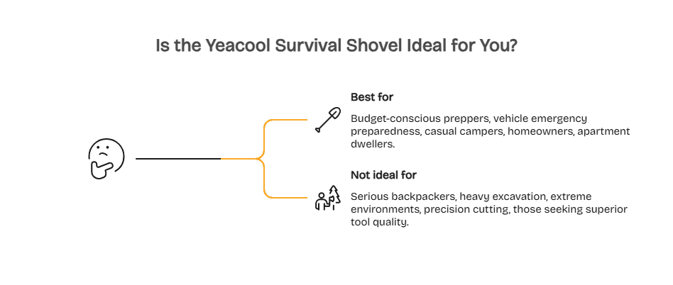 Who Should Choose the Yeacool Survival Shovel - visual selection